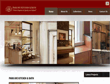 Tablet Screenshot of parkavekitchen.com